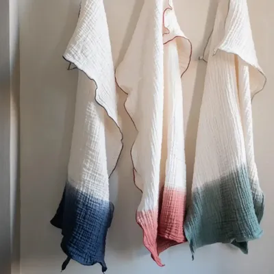 Bath towels - PHILO1 fourfold cotton gauze napkin 30x45 cm - BED AND PHILOSOPHY