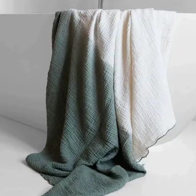 Bath towels - PHILO3 cotton gauze quadruple napkin 150x180 cm - BED AND PHILOSOPHY