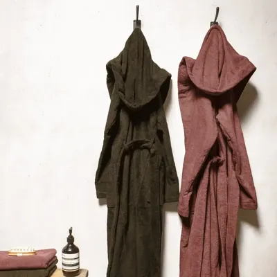 Peignoirs - Peignoir à capuche USHUAIA-LXL - BED AND PHILOSOPHY