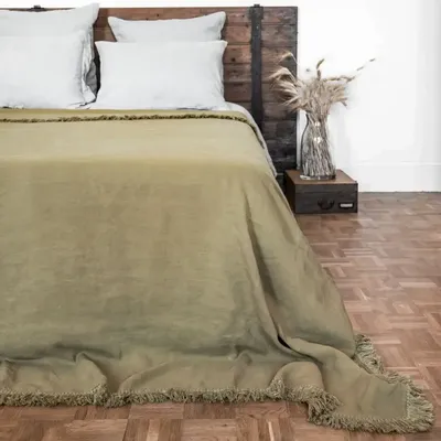 Linge de lit - Couvre lit frangé GANGFRANGE 250x250 cm - BED AND PHILOSOPHY