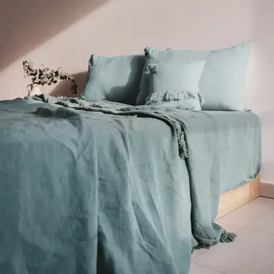 Linge de lit - Couvre lit frangé GANGFRANGE 250x250 cm - BED AND PHILOSOPHY