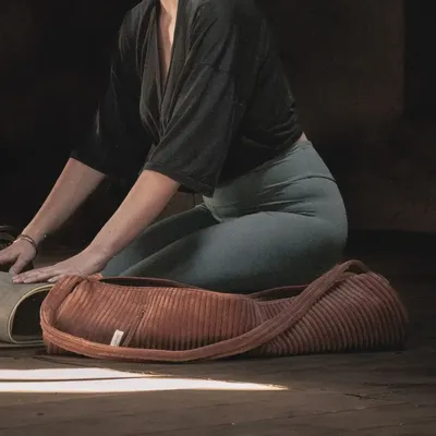 Sacs et cabas - Sac de yoga en velours côtelé VOGY 68x14 cm - BED AND PHILOSOPHY