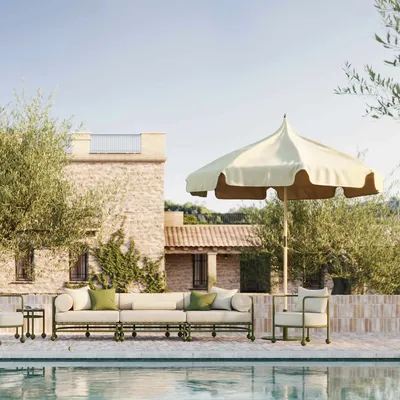 Canapés de jardin - Sofa three-seater - FJAKA FURNITURE