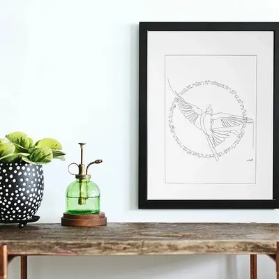 Decorative objects - A3 size drawing FineArt Inkjet paper - COSETTE ET LES LYS