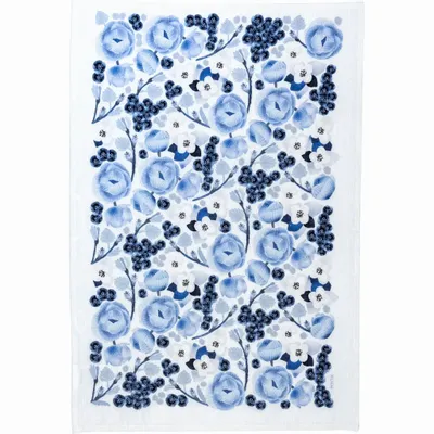 Kitchen utensils - Lapin Kukka Kitchen Towel Blue 47x70 cm - PENTIK