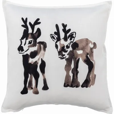 Linge - Housse de coussin Vasa marron clair 45x45 cm - PENTIK