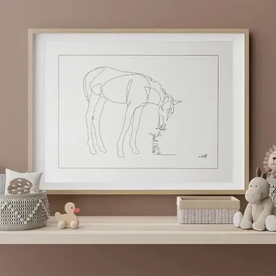 Decorative objects - A3 size drawing FineArt Inkjet paper - COSETTE ET LES LYS