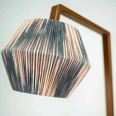 Floor lamps - Metal Craft Floor Lamp (Cotton Rope) - FORADA HOME & STYLE