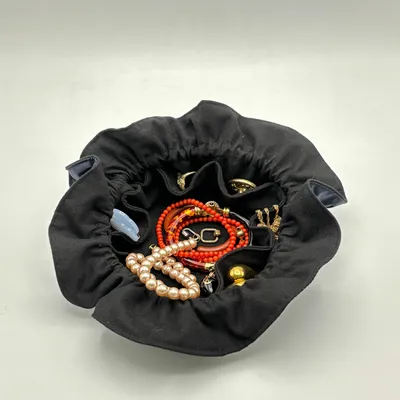 Jewelry - Drawstring Jewelry Bag Midnight/Black - LIPP