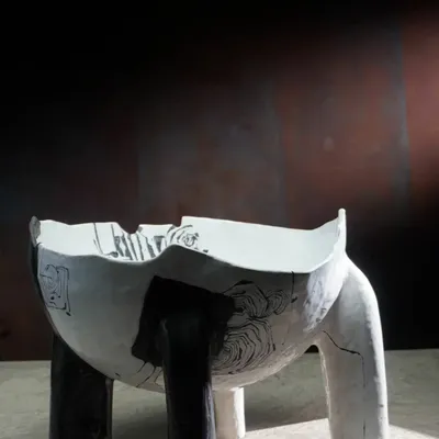 Bowls - Sculptural Bowl WD/CU/M/01/24 (BARCELONA) - DZIENNIAKART WOJCIECH DZIENNIAK