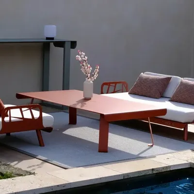 Lawn sofas   - Outdoor LOUNGE BENCH - MOUSSES ETOILES
