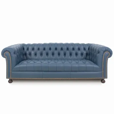 Canapés pour collectivités - Chesterfield Prestige Blue | Canapé - CREARTE COLLECTIONS