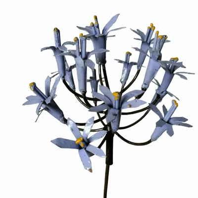 Outdoor decorative accessories - Recycled Metal Agapanthe Garden Spike - TERRE SAUVAGE