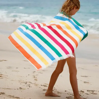 Linge - Serviette de plage et de bain Delmor Fit Viva 76 x 142 cm - GREEN PETITION