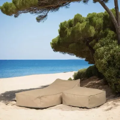 Lawn armchairs - BOHÈME JUTE | COZIP ball chair | 180 x 80 x h50 cm - COZIP