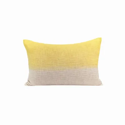Coussins textile - Housse de coussin en coton Dip & Dye TALC 40x60 cm - BED AND PHILOSOPHY