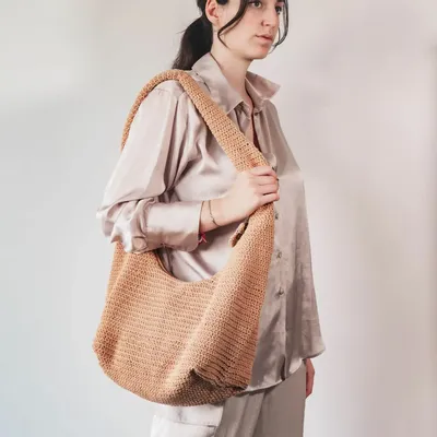 Bags and totes - COOL crochet cotton fanny pack 45x30x24 cm - BED AND PHILOSOPHY