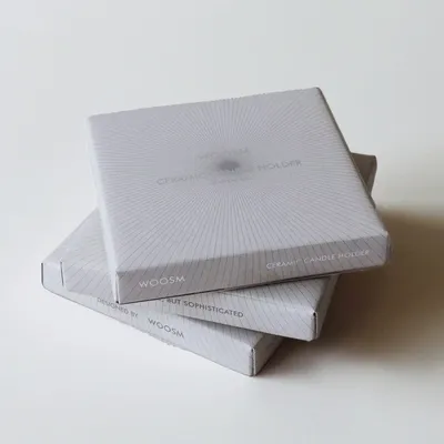 Candlesticks and candle holders - Ceramic Candle Holder - perfect gift set with our sculptural candle - WOOSM