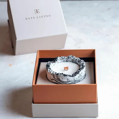 Bougies - Black Rose - Bougie en Pierres Précieuses - ESTI LIVING