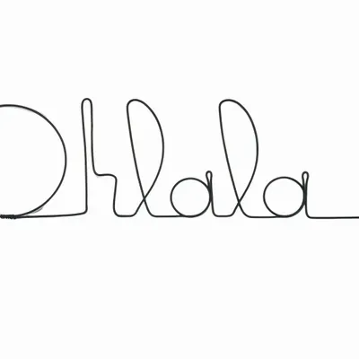 Other wall decoration - Wire Wall Decor " Ohlala! ” - to pin - BIJOUX DE MUR