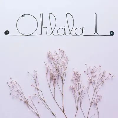 Autres décorations murales - Décoration Murale en Fil de Fer "Ohlala !" - à punaiser - BIJOUX DE MUR