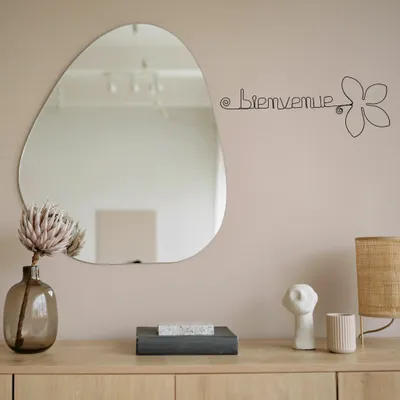 Other wall decoration - Lotus Flower - "Welcome" - Wire Wall Decoration - BIJOUX DE MUR