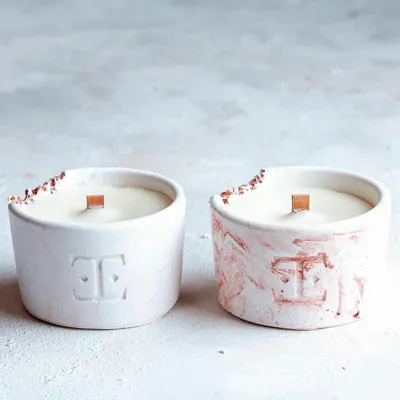 Bougies - Breloque en cuivre - Set Midi de 2 Bougies - ESTI LIVING