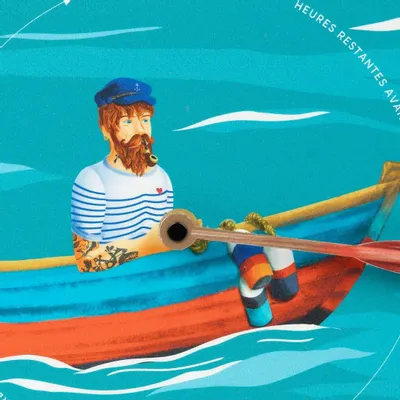 Objets de décoration - Horloge à marée Michel Bellepêche - LES RITOURNAILES