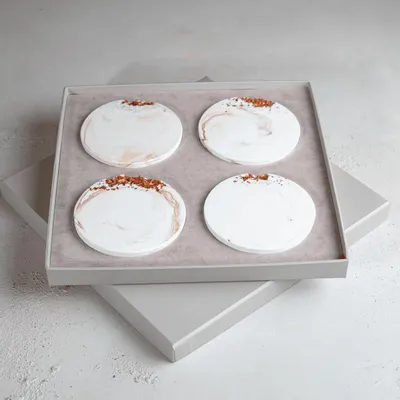 Gifts - Antique Gold - Coaster Set - ESTI LIVING