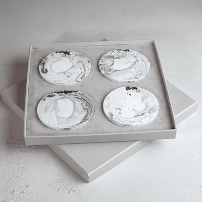 Beauty products - Black Rose - Crystal Coaster Set - ESTI LIVING