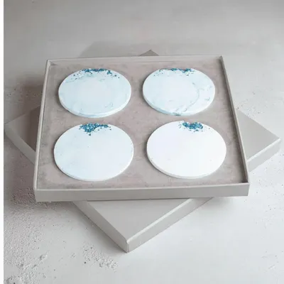 Cosmétiques - Ocean Wave - Set de Sous-verres en Cristal - ESTI LIVING