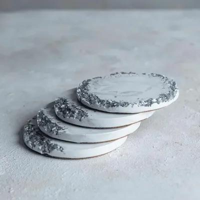 Cosmétiques - Silver Muse - Set de Sous-verres en Cristal - ESTI LIVING