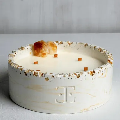 Candles - Fresh Bloom - Luna Gemstone Candle - ESTI LIVING