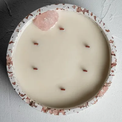 Candles - Silver Glow - Luna Gemstone Candle - ESTI LIVING