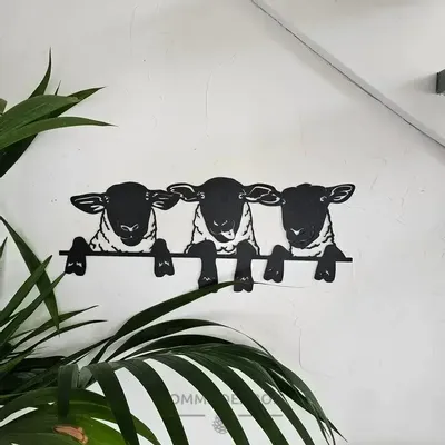 Tableaux - Tableau - Moutons x3 - POMME DES BOIS