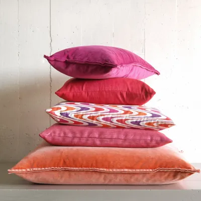 Fabric cushions - Swirl silk cushion cover - ML FABRICS