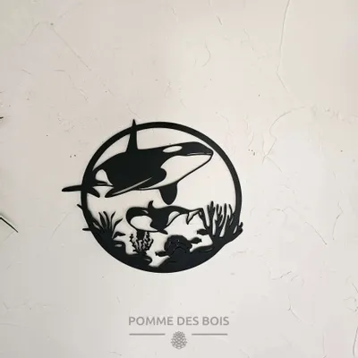 Paintings - Painting - Orca - POMME DES BOIS