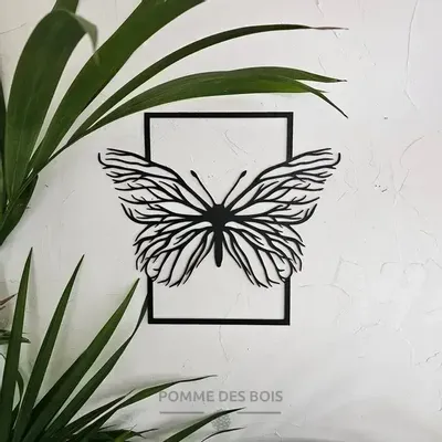 Paintings - Painting - Butterfly Frame - POMME DES BOIS