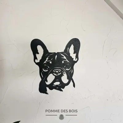 Tableaux - Tableau - Tête de Bulldog - POMME DES BOIS