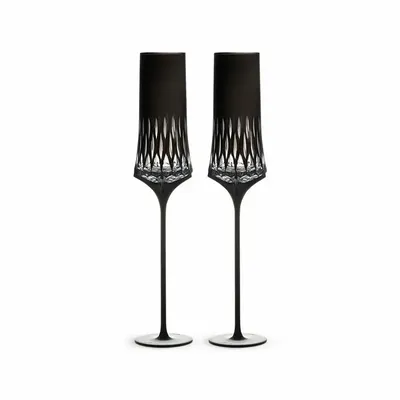 Verres - Flûtes à champagne en cristal – Collection LOVE Aphrodite - MU16