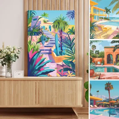 Poster - Dream Villas Collection - BLUE SHAKER