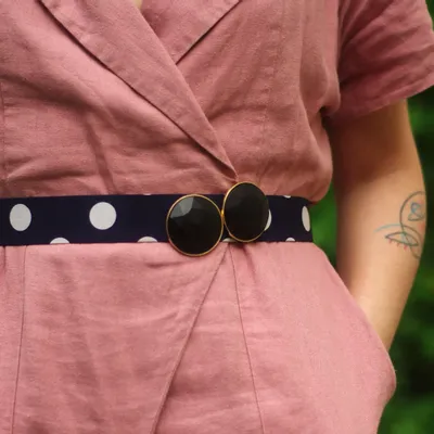 Jewelry - CLAP brooch jewelry - BLACK HATCH - CLAP PARIS