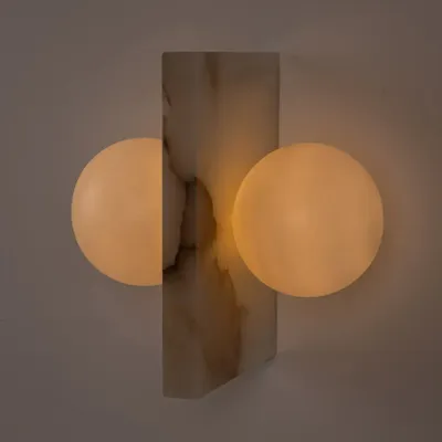 Wall lamps - Flugi (White Alabaster) - SIMONE & MARCEL