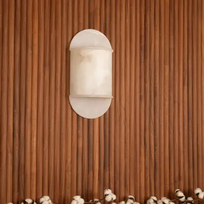 Wall lamps - Pilolo (White Alabaster) - SIMONE & MARCEL