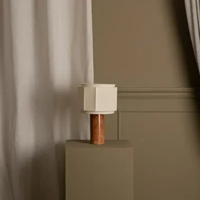 Table lamps - Pipito Okla (Red Marble) - SIMONE & MARCEL