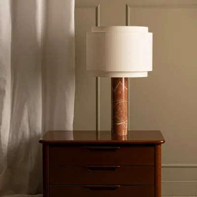 Lampes à poser - Pipo Duoble (Marbre Rouge) - SIMONE & MARCEL