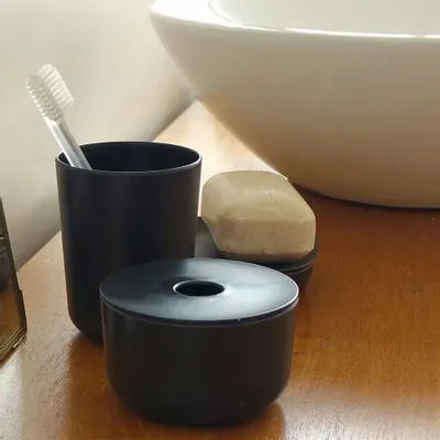 Bathroom storage - Bathroom Cup - Black - EKOBO