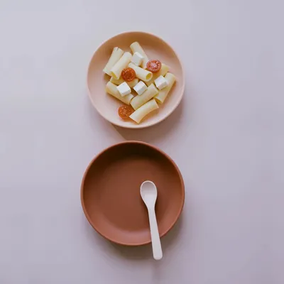 Children's mealtime - Suction Plate Set - Blush / Terracotta - EKOBO