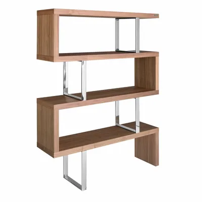 Office furniture and storage - Walnut and steel sheathing - ANGEL CERDÁ