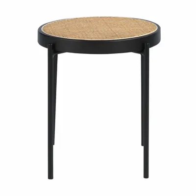 Tables basses - Table d'angle ronde en rotin - ANGEL CERDÁ